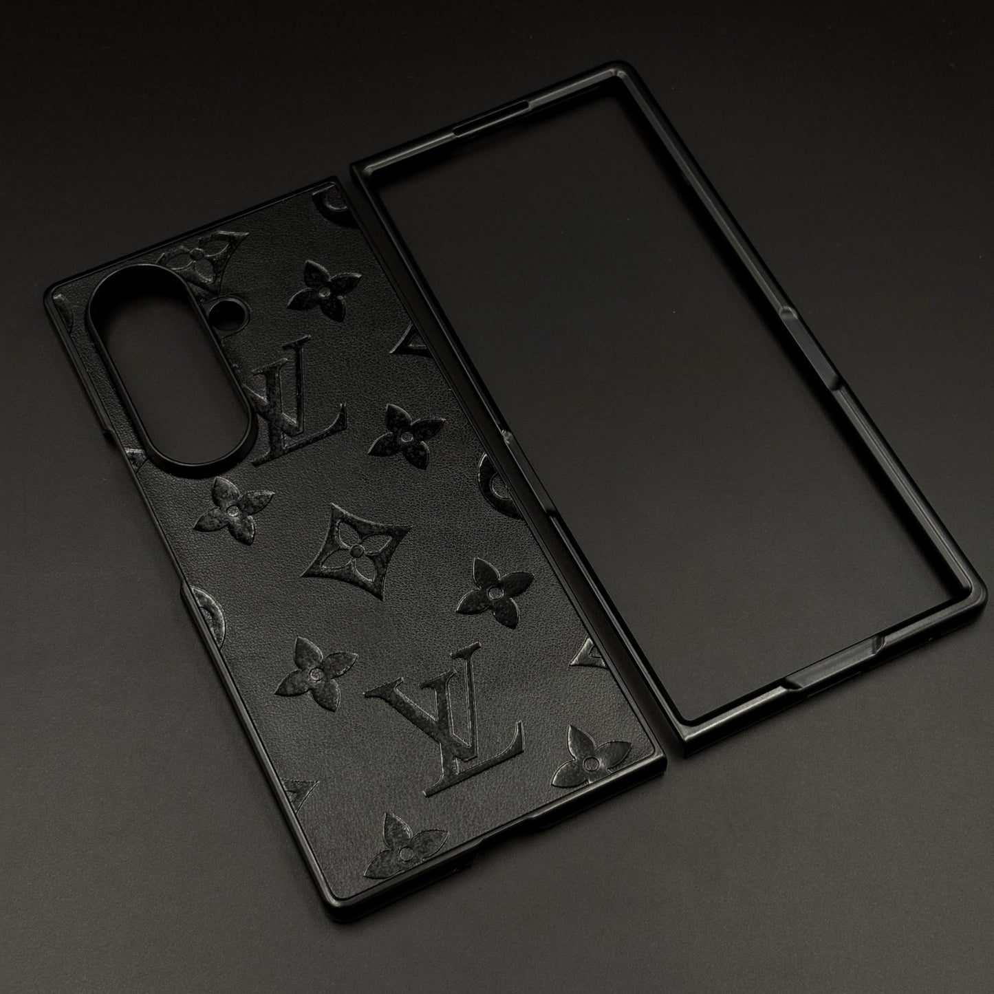 Embossed Feel Leather Designer Case for Samsung Galaxy Z Fold 5 | Ultra-Luxe Brand Edition