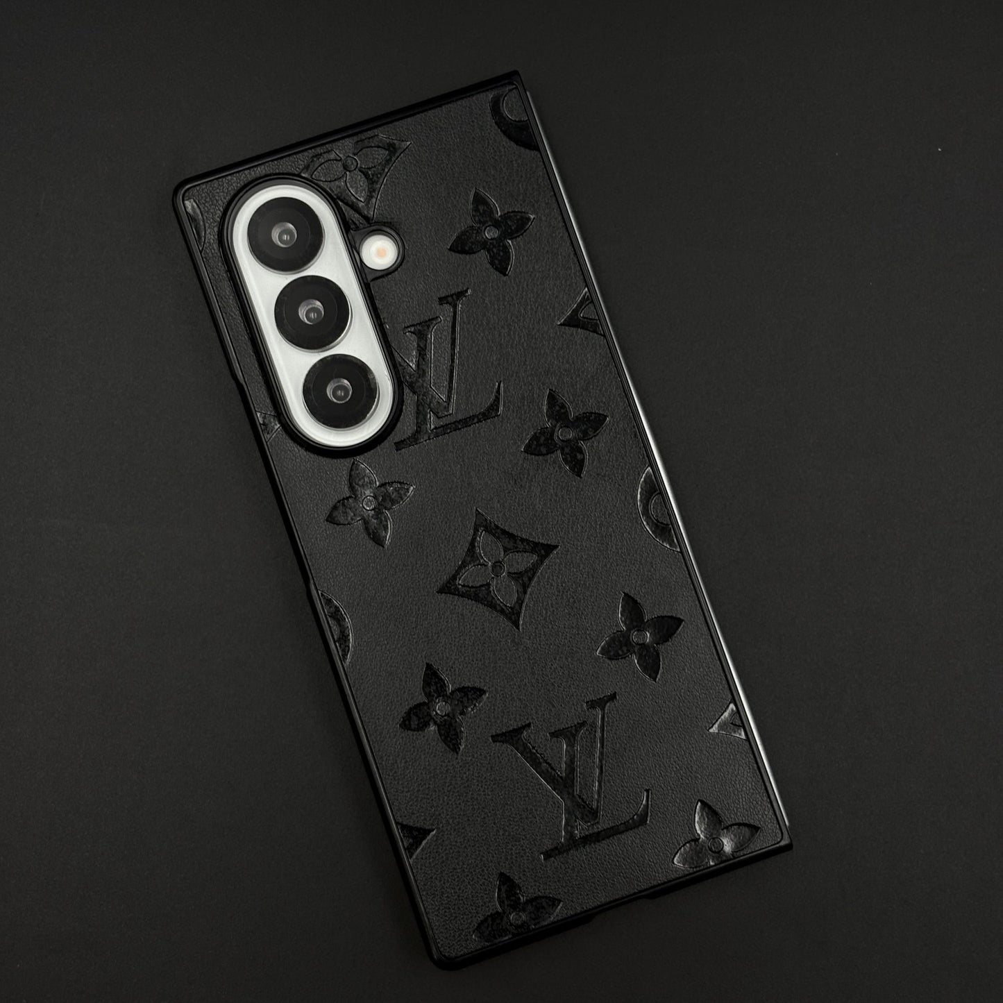 Embossed Feel Leather Designer Case for Samsung Galaxy Z Fold 7 | Ultra-Luxe Brand Edition