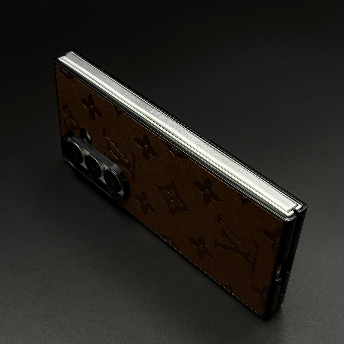 Embossed Feel Leather Designer Case for Samsung Galaxy Z Fold 7 | Ultra-Luxe Brand Edition