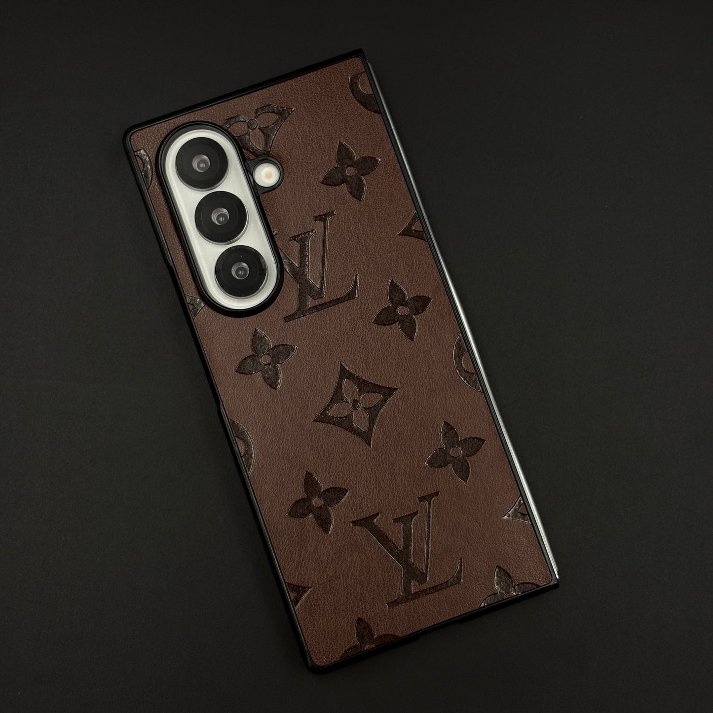 Embossed Feel Leather Designer Case for Samsung Galaxy Z Fold 5 | Ultra-Luxe Brand Edition