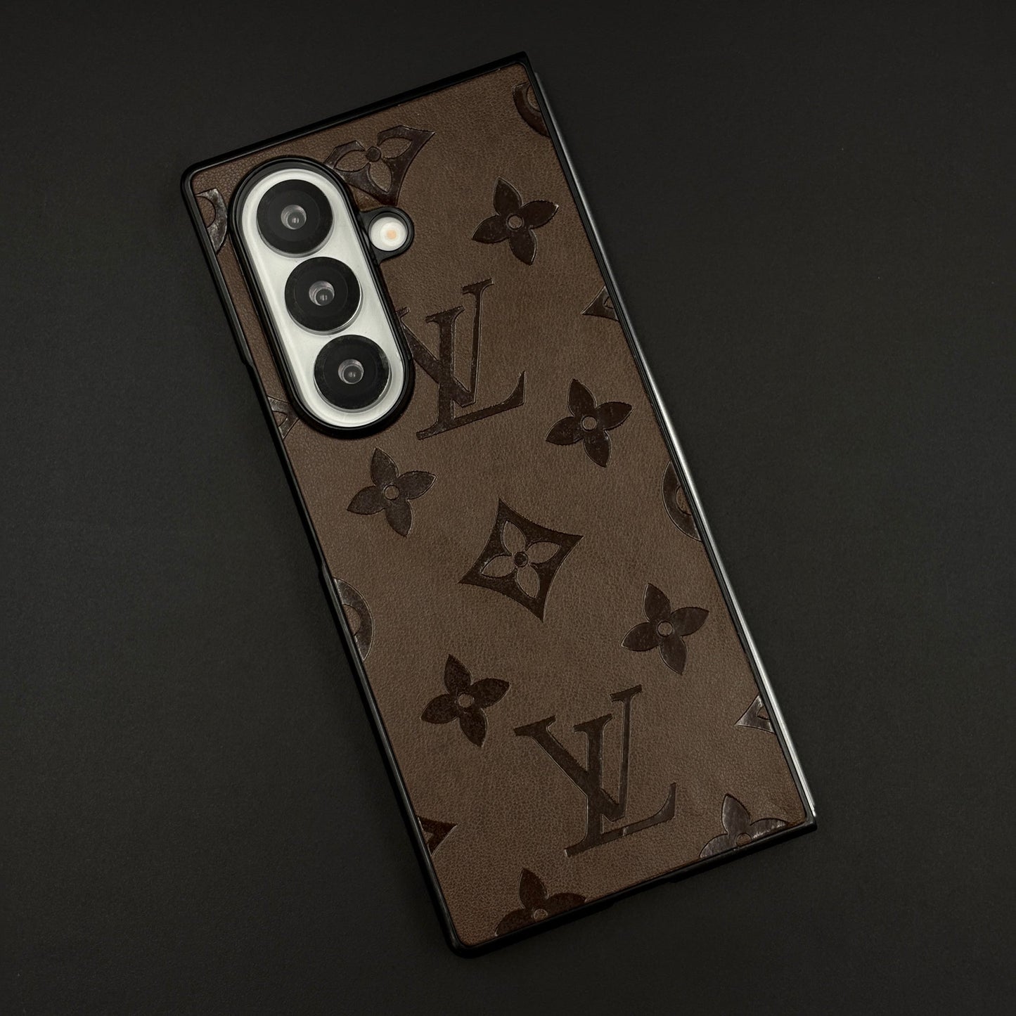 Embossed Feel Leather Designer Case for Samsung Galaxy Z Fold 7 | Ultra-Luxe Brand Edition