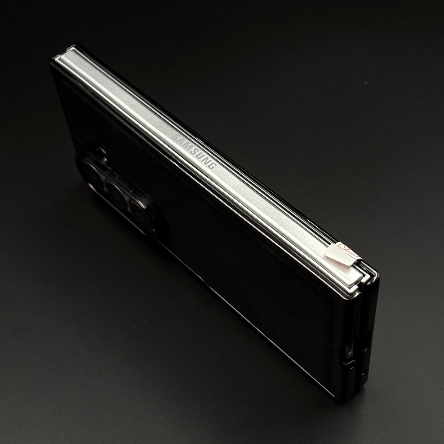 Leather Chrome Plated Case with Front Screen Protector for Samsung Galaxy Z Fold 5 | Luxury Protective Cover