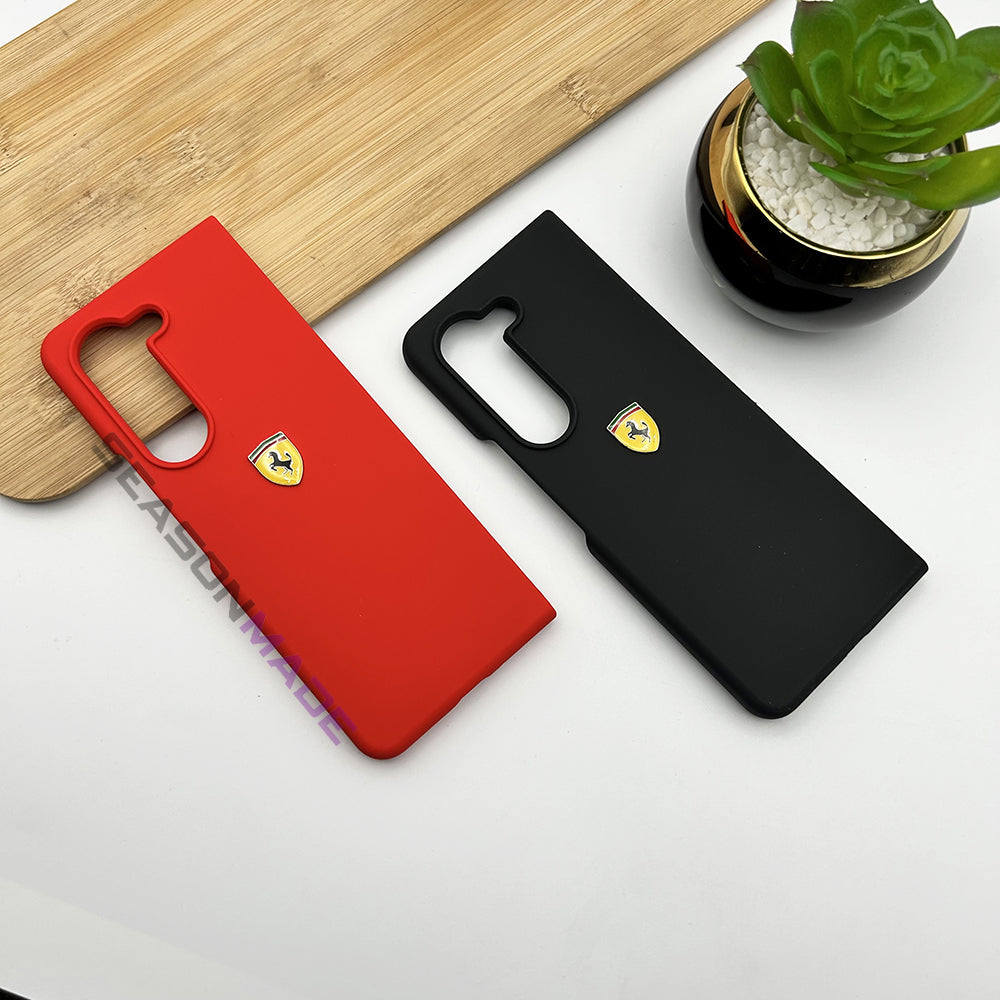 FR Edition Smooth Silk Feel Silicone Case for Samsung Galaxy Z Fold 7 | Sporty Luxury Finish