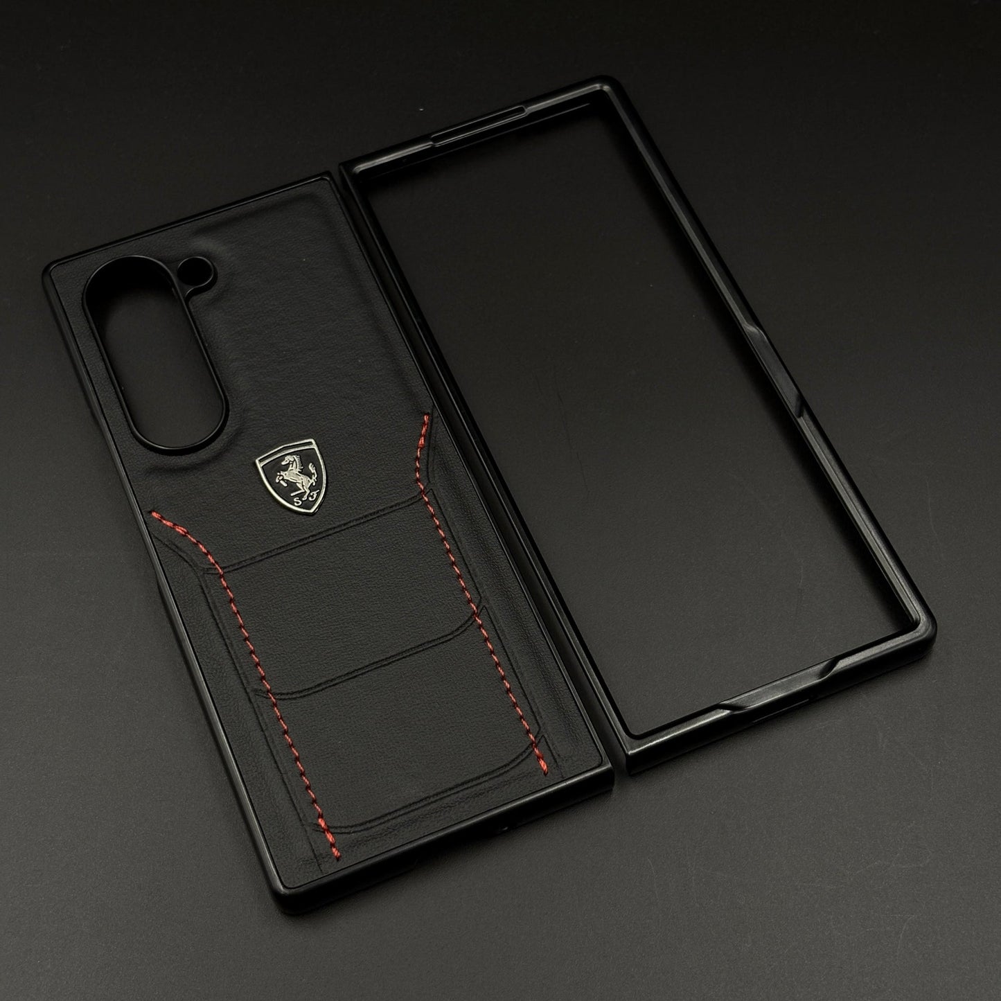 FR Stitched PU Leather Case for Samsung Galaxy Z Fold 6 | Luxury Protective Edition