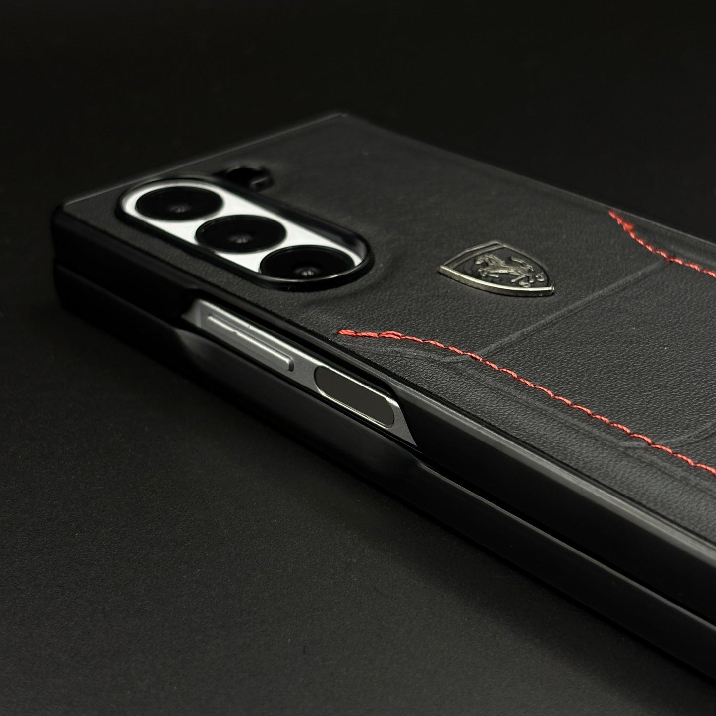 FR Stitched PU Leather Case for Samsung Galaxy Z Fold 7 | Luxury Protective Edition