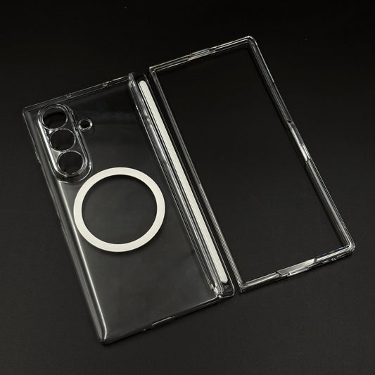 MagSafe Clear Case  Non-Yellowing Transparent Cover for Samsung Galaxy Z Fold 6 | Hinge Protection