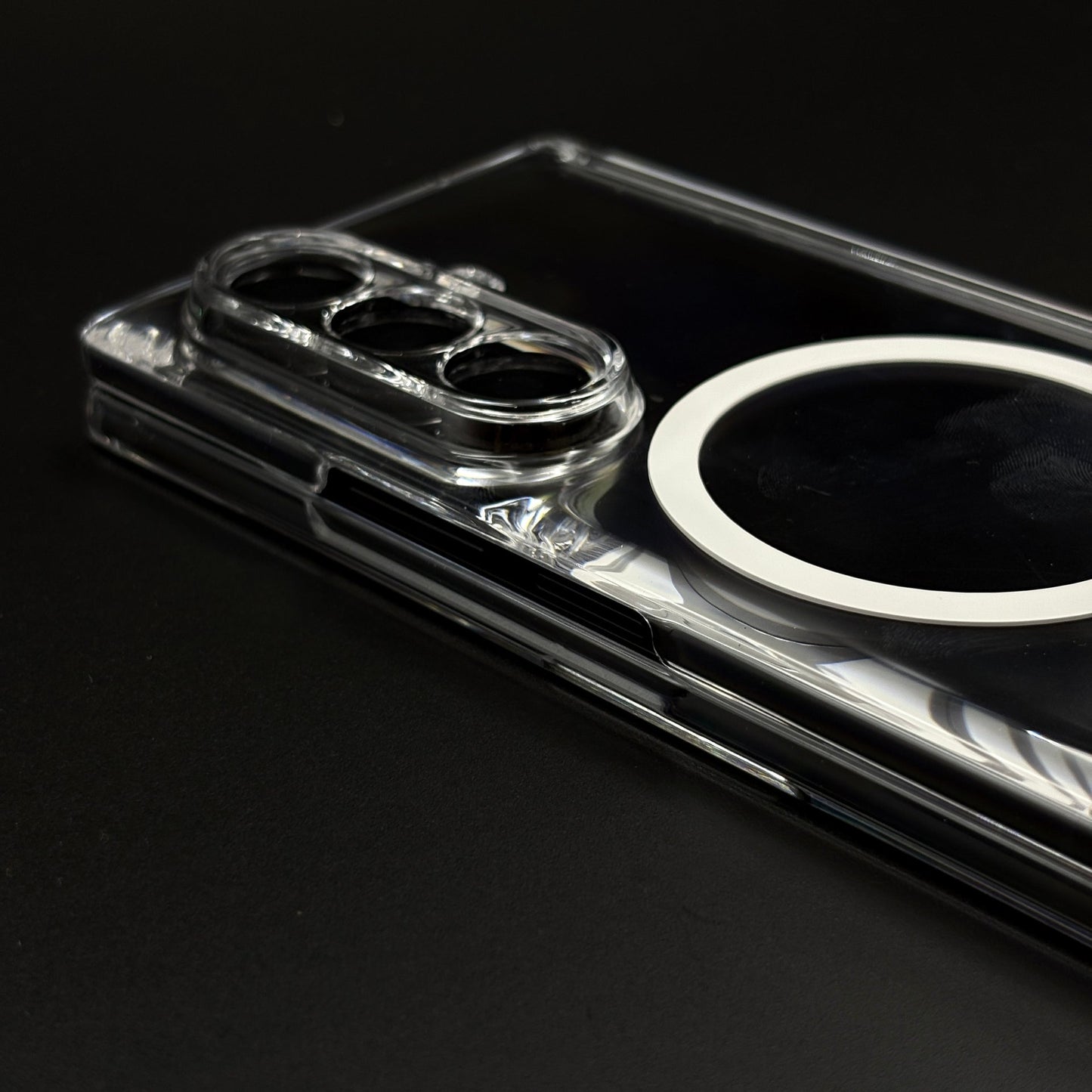 MagSafe Clear Case  Non-Yellowing Transparent Cover for Samsung Galaxy Z Fold 7 | Hinge Protection