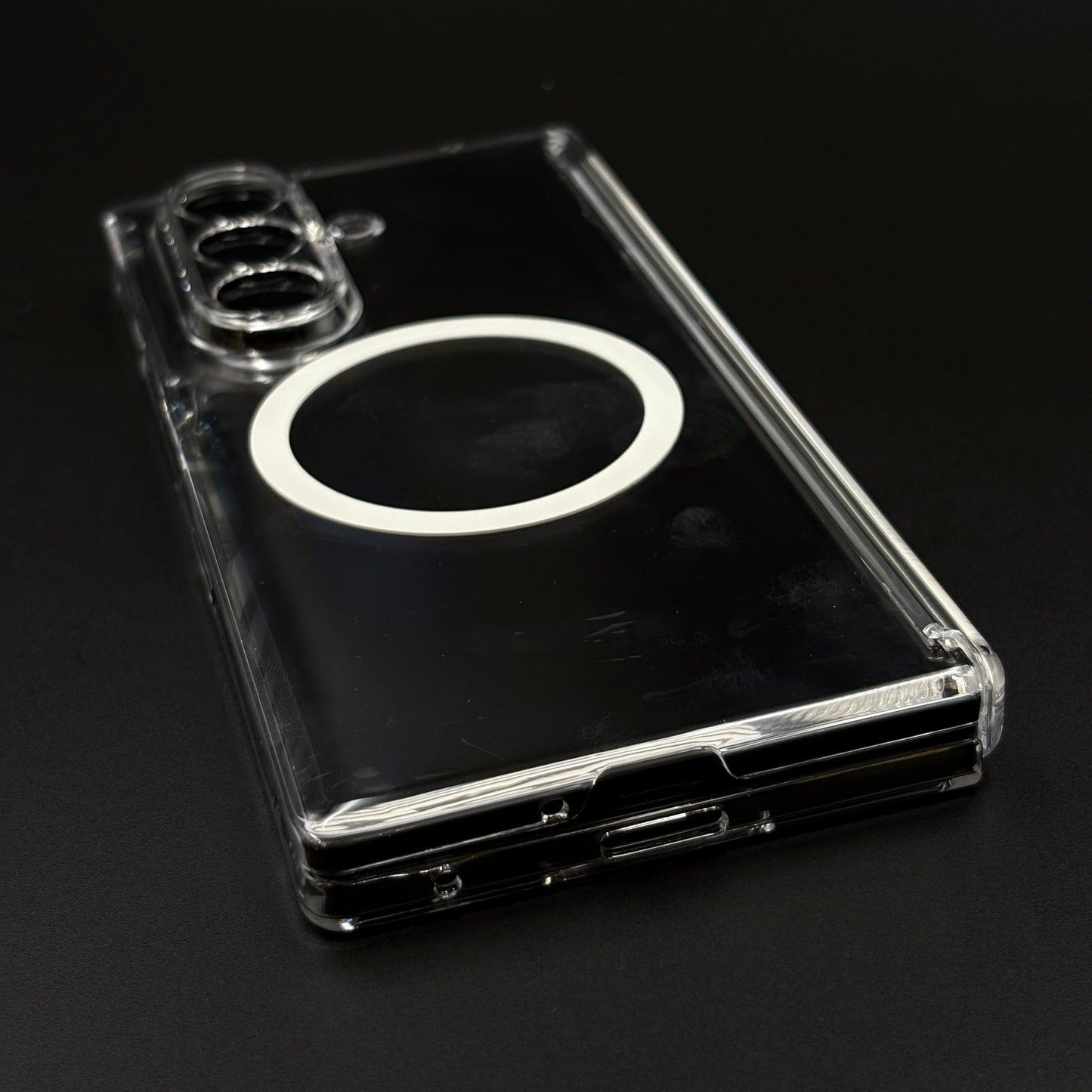 MagSafe Clear Case  Non-Yellowing Transparent Cover for Samsung Galaxy Z Fold 6 | Hinge Protection