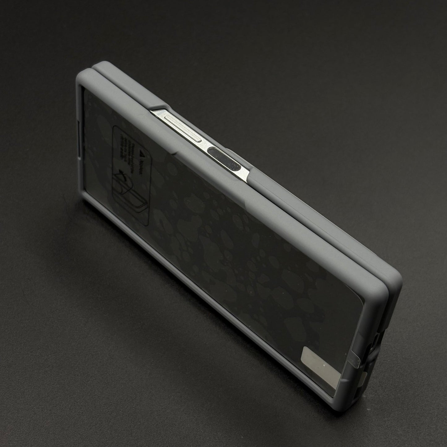 Smooth Silk Feel Silicone Case with Kickstand & Wristband for Samsung Galaxy Z Fold 5 | Front Screen Protector