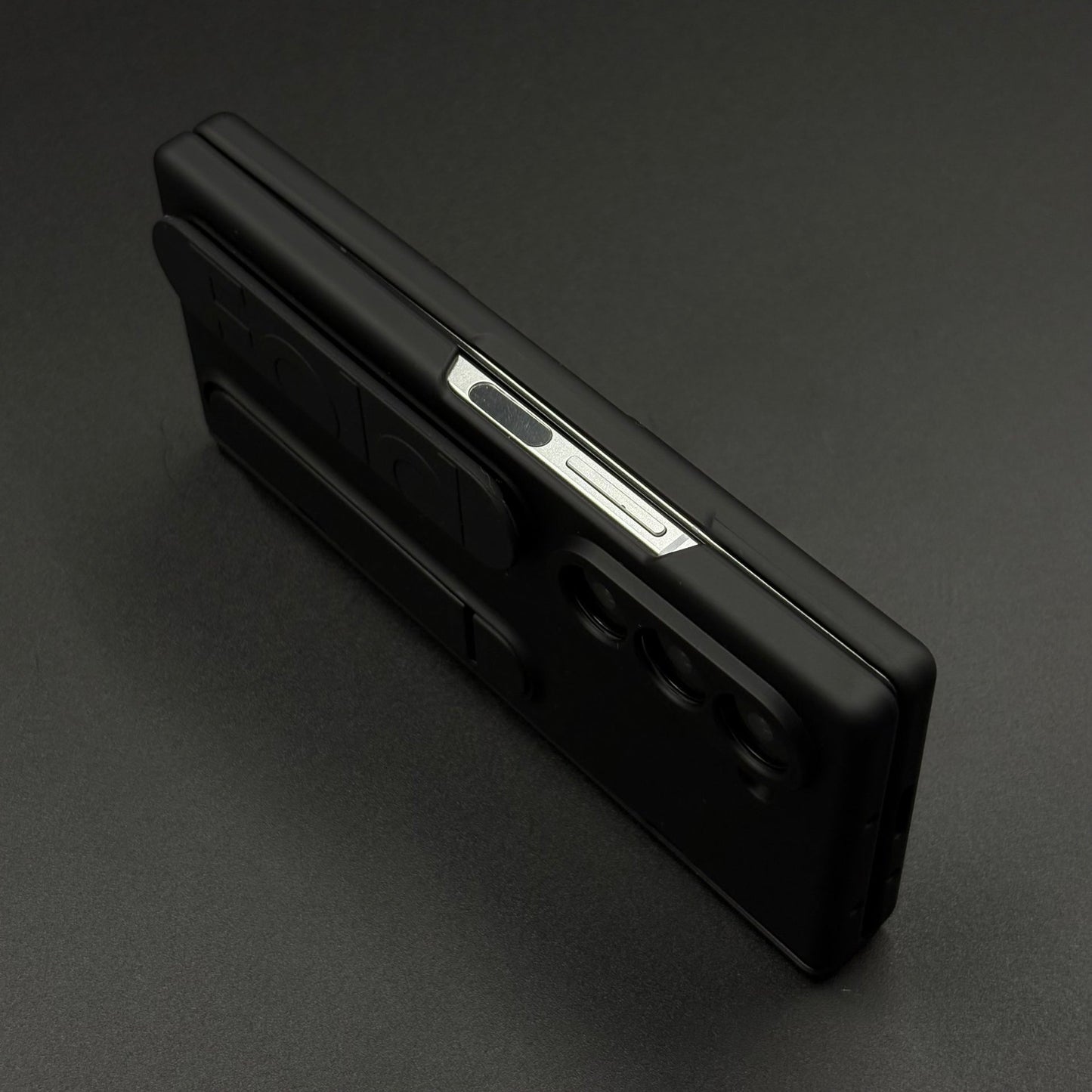 Smooth Silk Feel Silicone Case with Kickstand & Wristband for Samsung Galaxy Z Fold 6 | Front Screen Protector