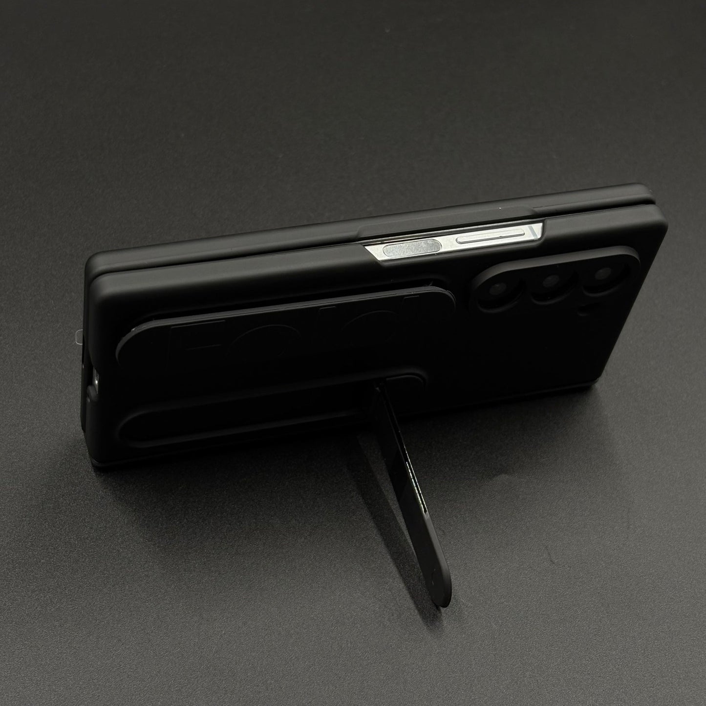 Smooth Silk Feel Silicone Case with Kickstand & Wristband for Samsung Galaxy Z Fold 6 | Front Screen Protector