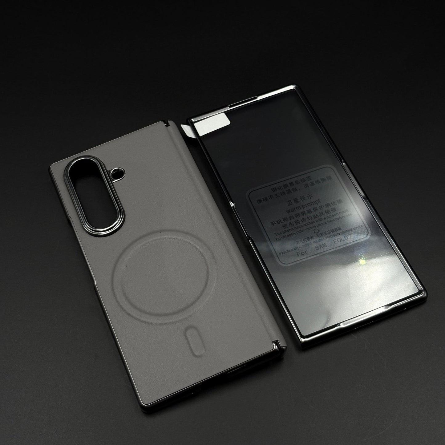 Leather MagSafe Case Hinge Protection for Samsung Galaxy Z Fold 6 | Front Screen Glass