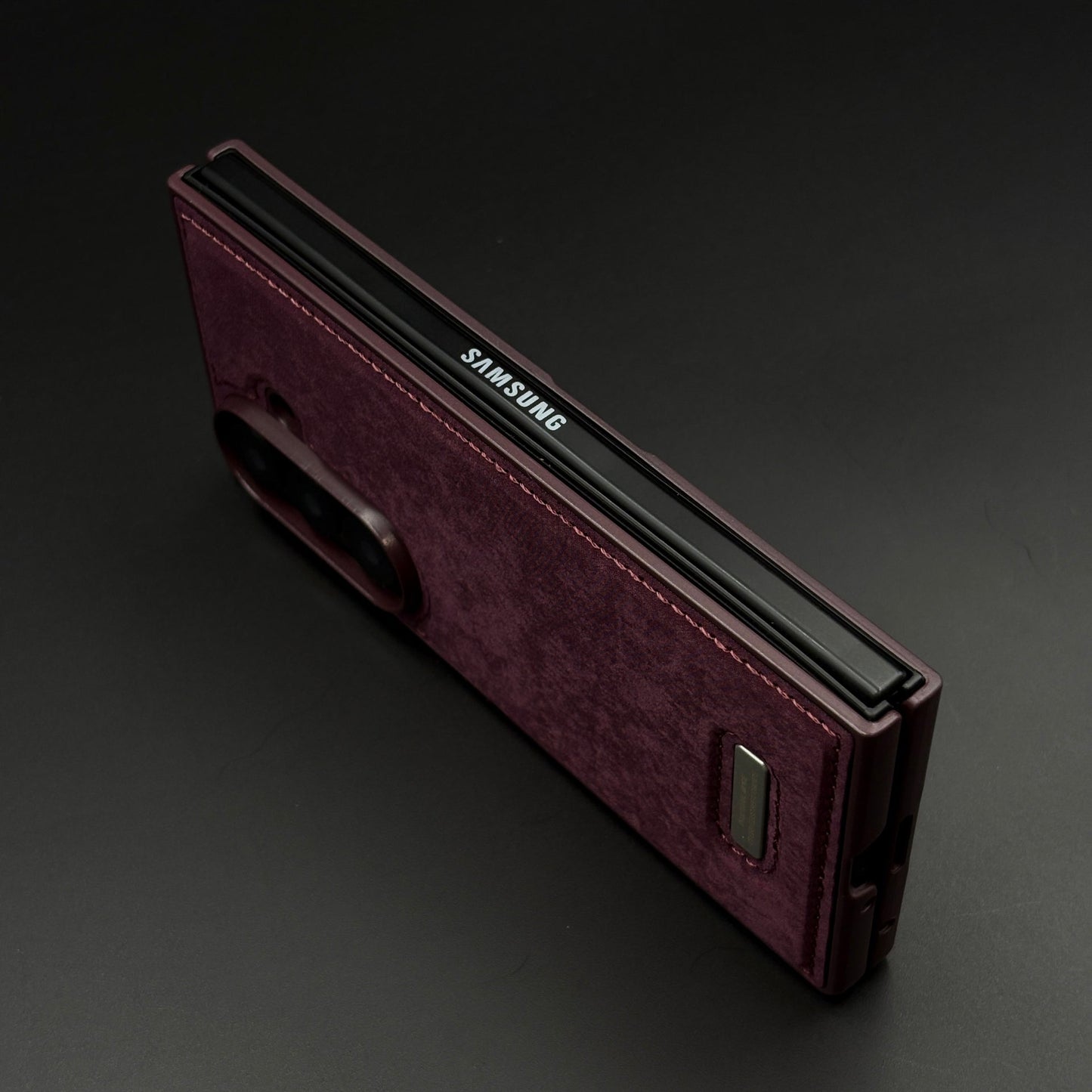 Stitch Leather Case Hidden MagSafe for Samsung Galaxy Z Fold 5