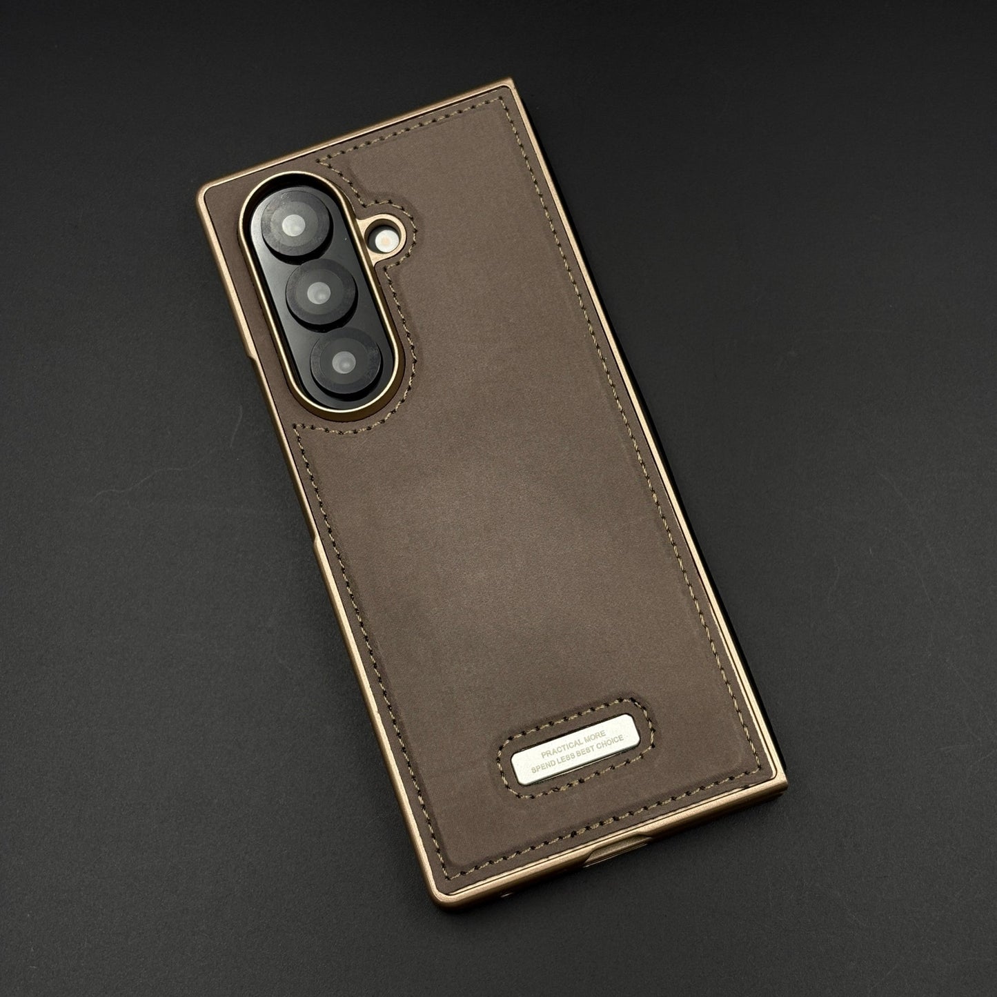 Stitch Leather Case Hidden MagSafe for Samsung Galaxy Z Fold 5