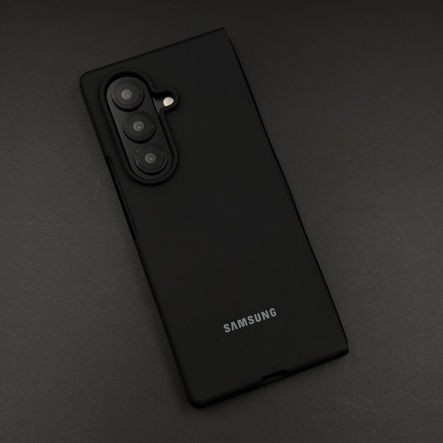 Silicone Phone Case Cover with Silk Feel for Samsung Galaxy Z Fold 7 | Velvet Inner Lining