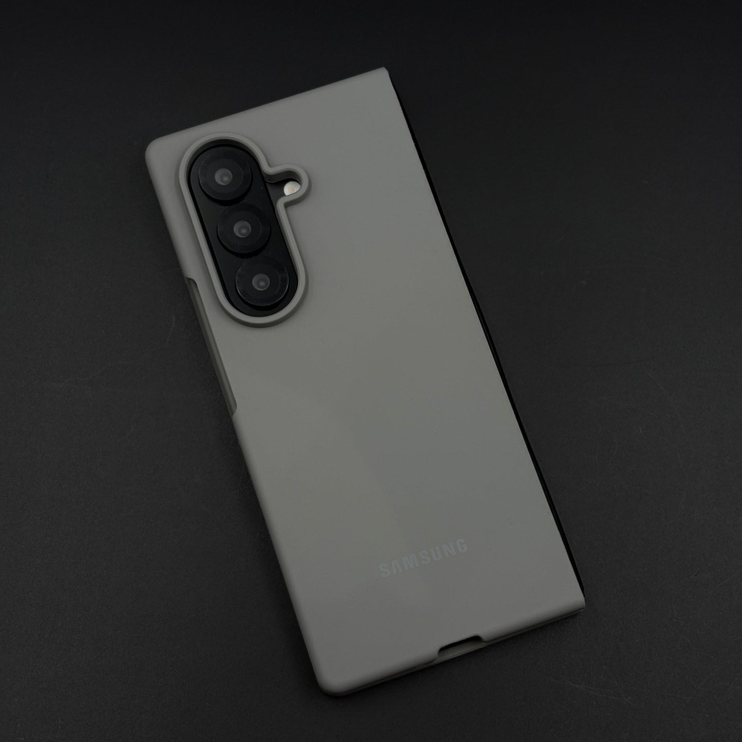 Silicone Phone Case Cover with Silk Feel for Samsung Galaxy Z Fold 7 | Velvet Inner Lining