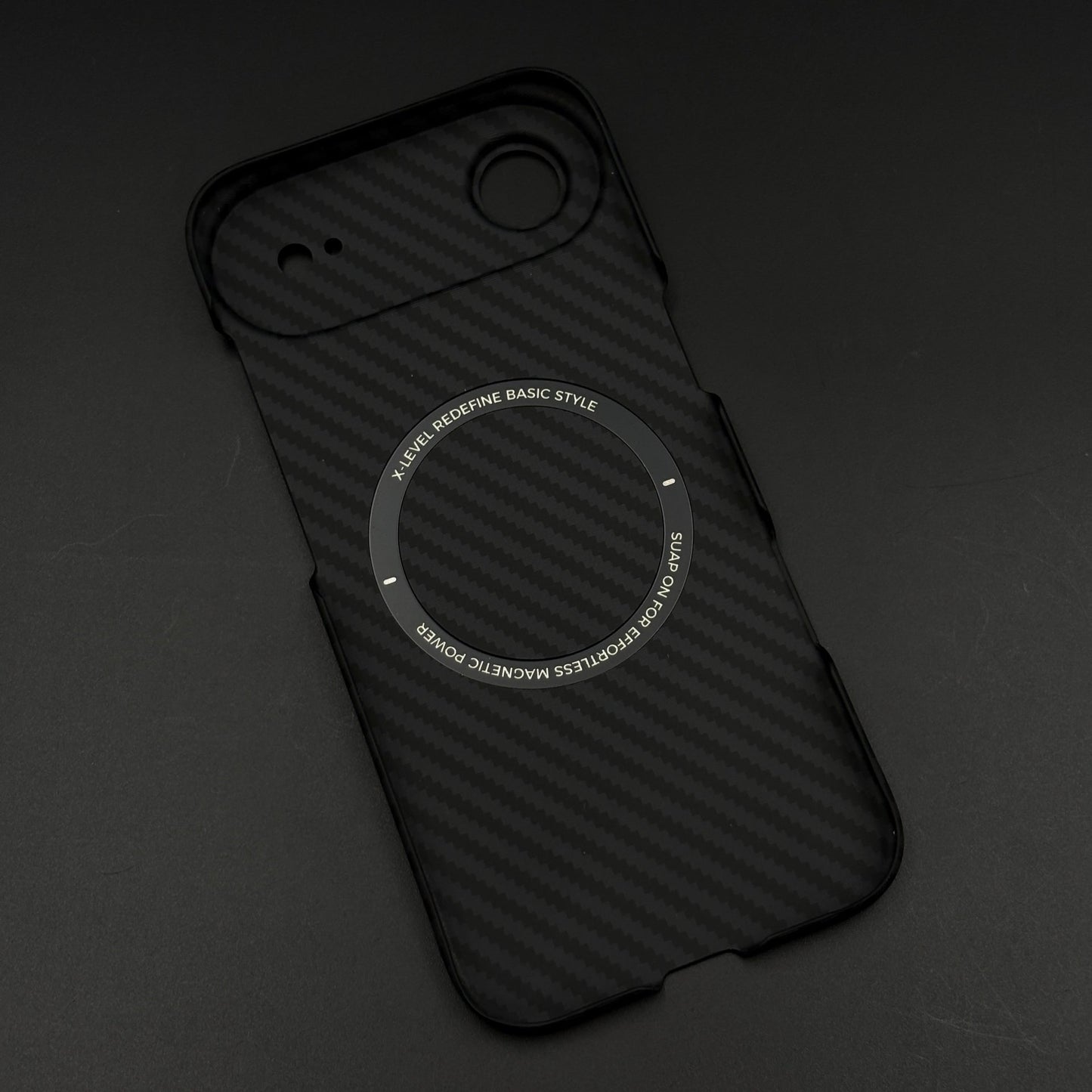 Ultra Slim Carbon Fibre MagSafe Phone Case Cover for iPhone 17 Air | Lens Protector Edition