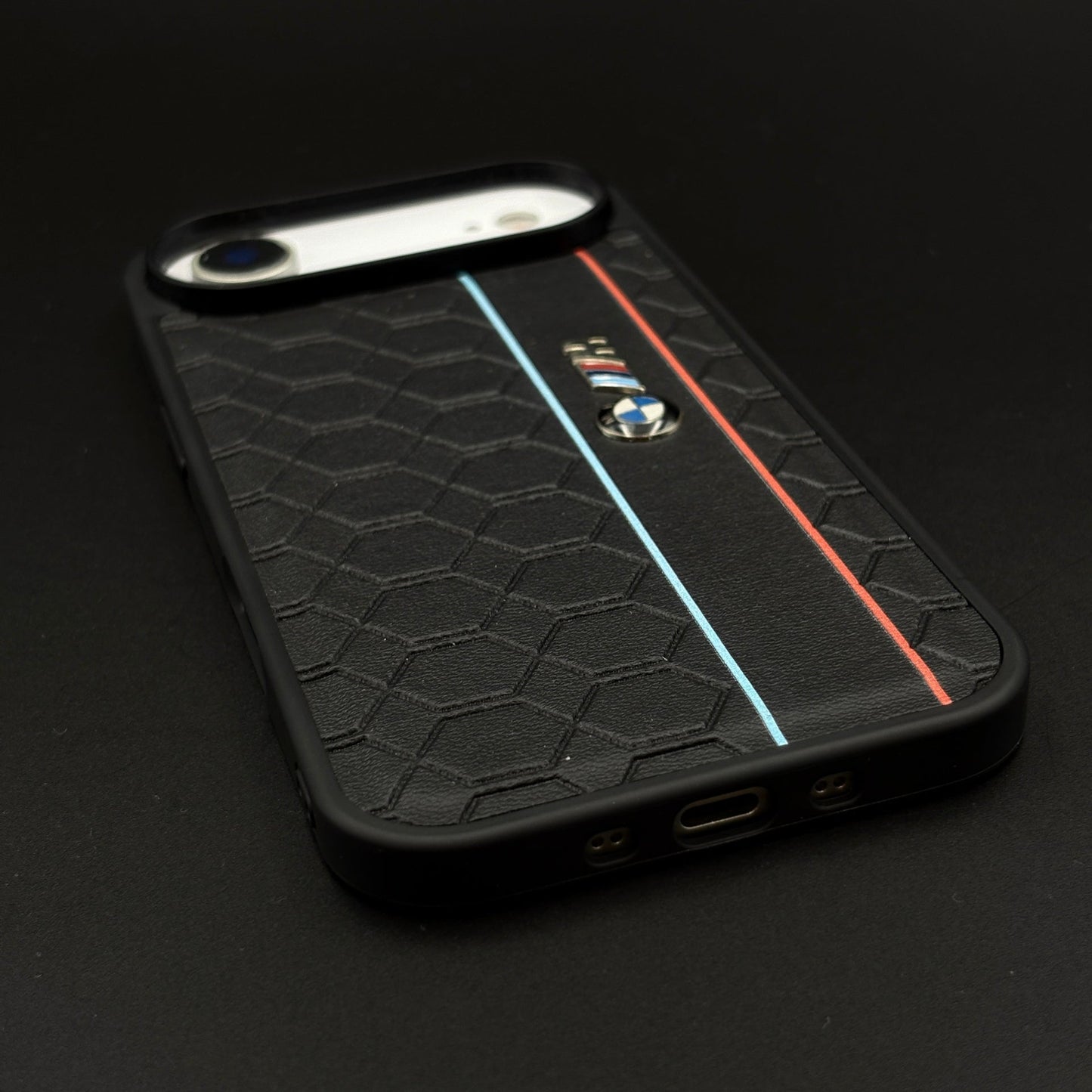 Performance M Sport Honeycomb Phone Case Cover for iPhone 17 Air | Racing Stripe Edition