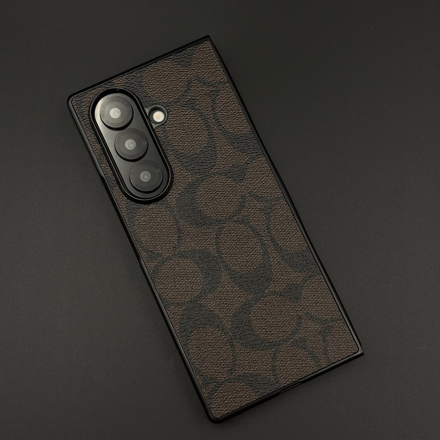 CC Pattern PU Leather Case for Samsung Galaxy Z Fold 8 Ultra | Monogram Soft Touch Protection