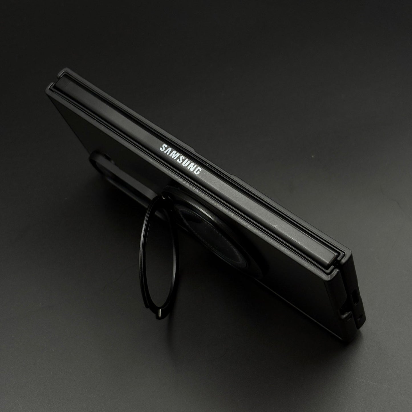 Rotating Metal Stand Matte Phone Case Cover for Samsung Galaxy Z Fold 7 | MagSafe Ring Kickstand
