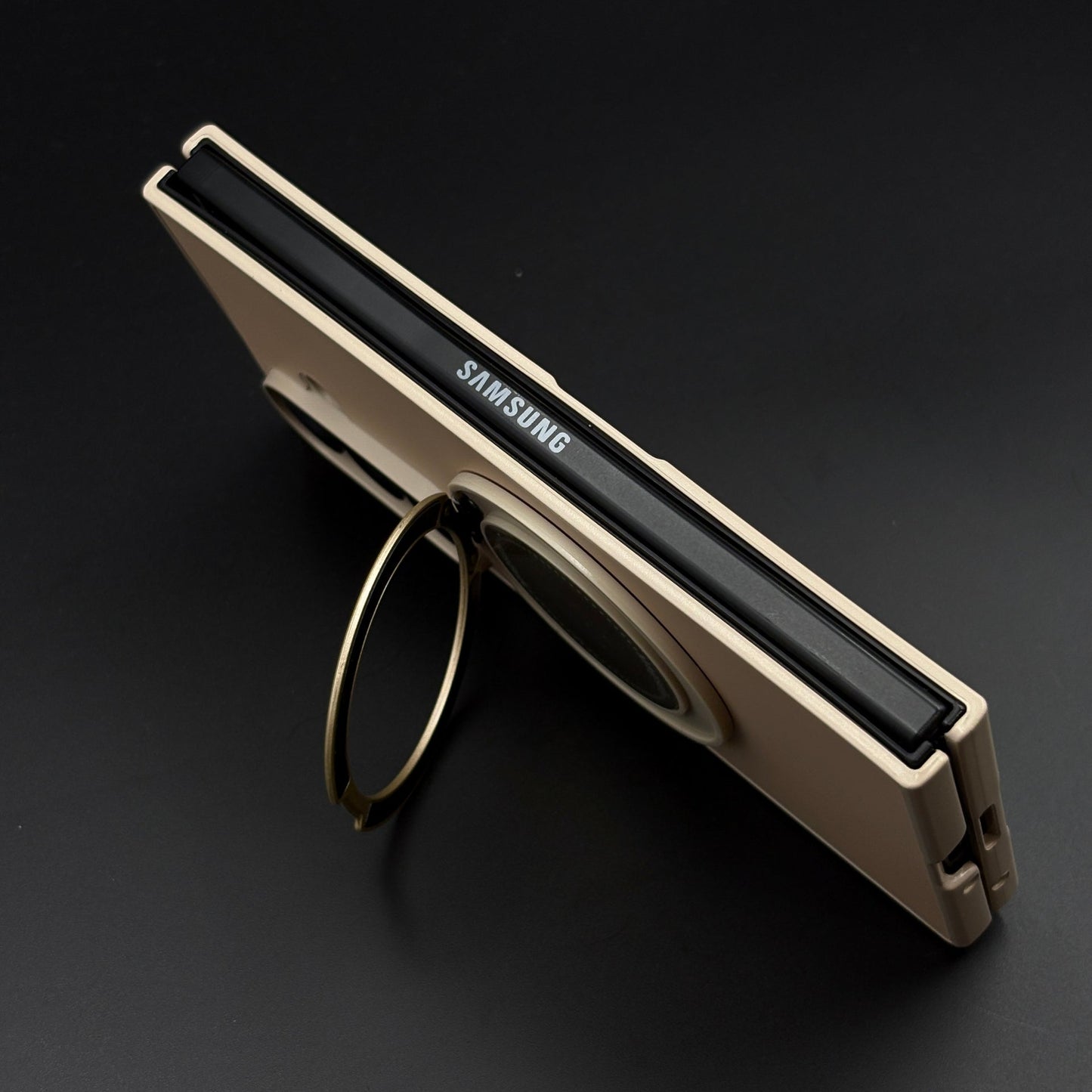 Rotating Metal Stand Matte Phone Case Cover for Samsung Galaxy Z Fold 7 | MagSafe Ring Kickstand
