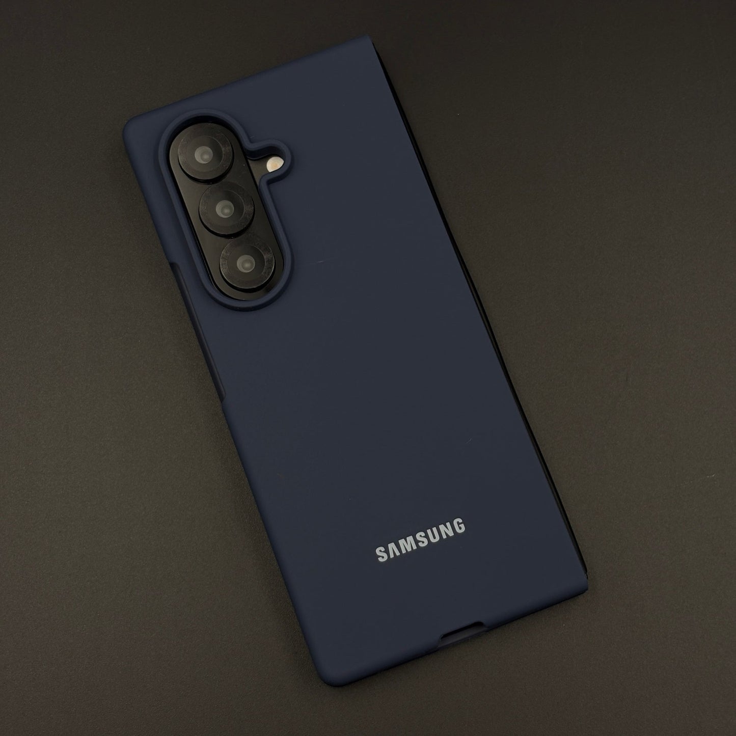 Silicone Phone Case Cover with Silk Feel for Samsung Galaxy Z Fold 7 | Velvet Inner Lining