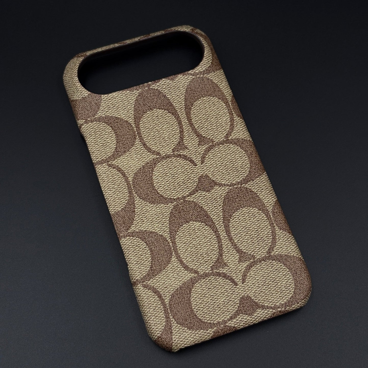 CC Pattern PU Leather Case for iPhone 17 Air | Monogram Soft Touch Protection