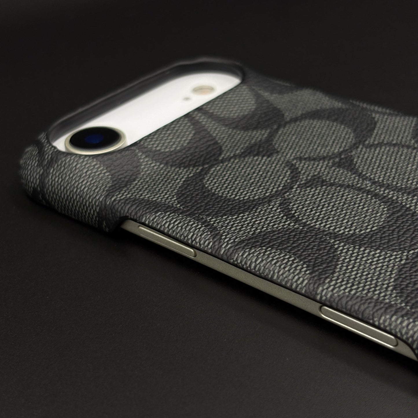 CC Pattern PU Leather Case for iPhone 17 Air | Monogram Soft Touch Protection