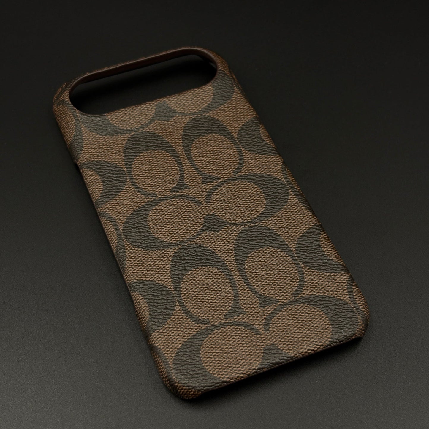 CC Pattern PU Leather Case for iPhone 17 Air | Monogram Soft Touch Protection