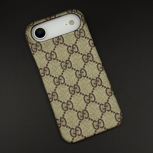 Luxury Brand PU Leather GG Case for iPhone 17 Air | Designer Protective Cover