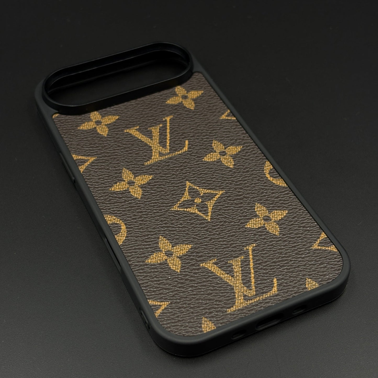 Luxury Brand Black Border PU Leather Case for iPhone 17 Air | Designer Protective Cover