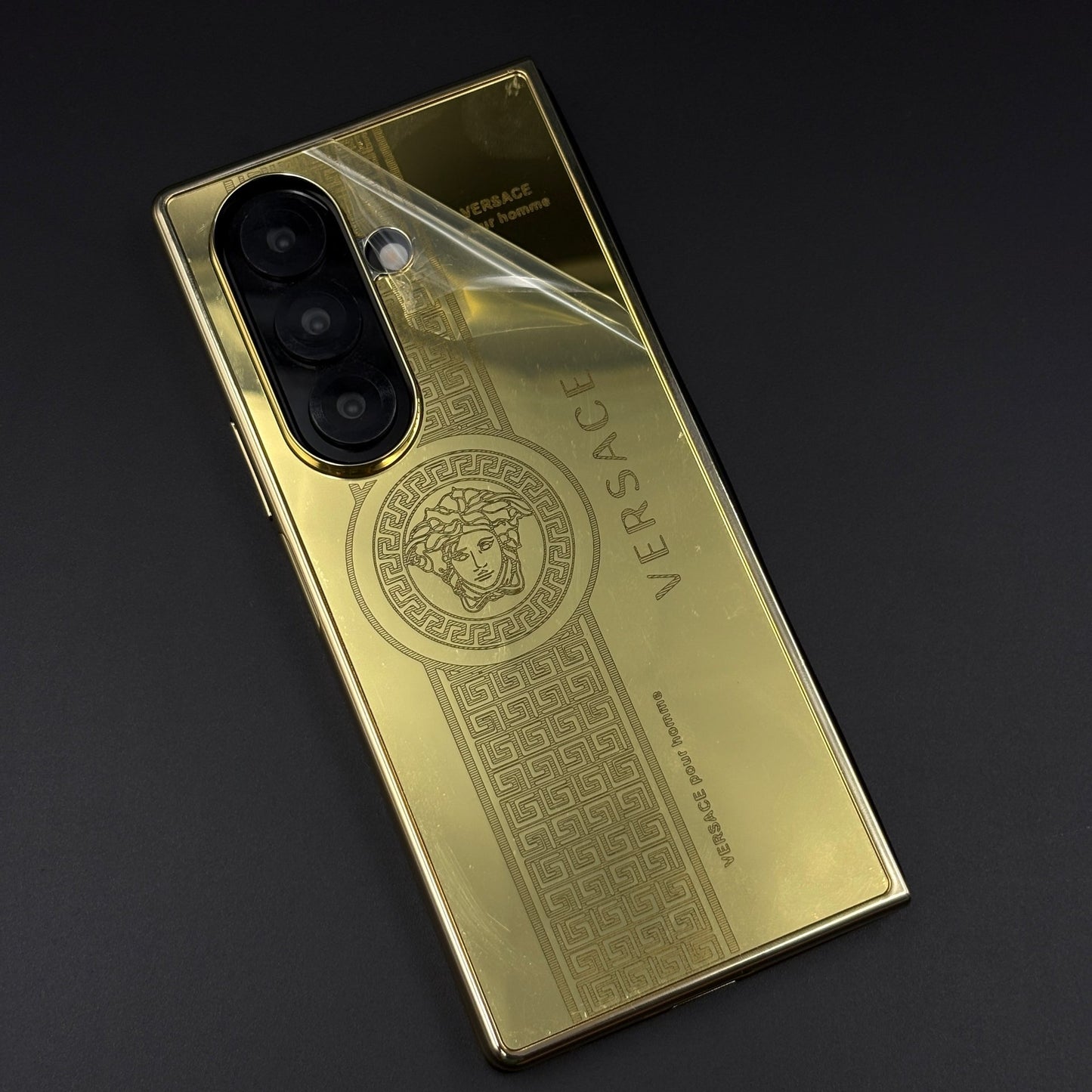 Handcrafted 24K Gold Plated VS Pour Homme Case for Samsung Galaxy Z Fold 6 | Luxury Limited Edition Cover