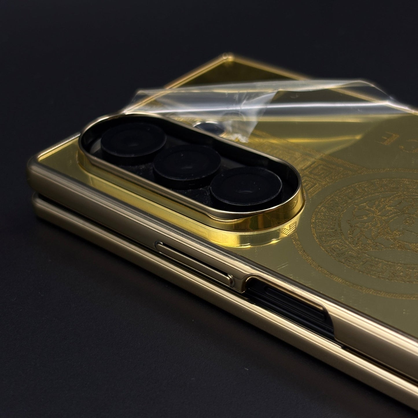Handcrafted 24K Gold Plated VS Pour Homme Case for Samsung Galaxy Z Fold 6 | Luxury Limited Edition Cover