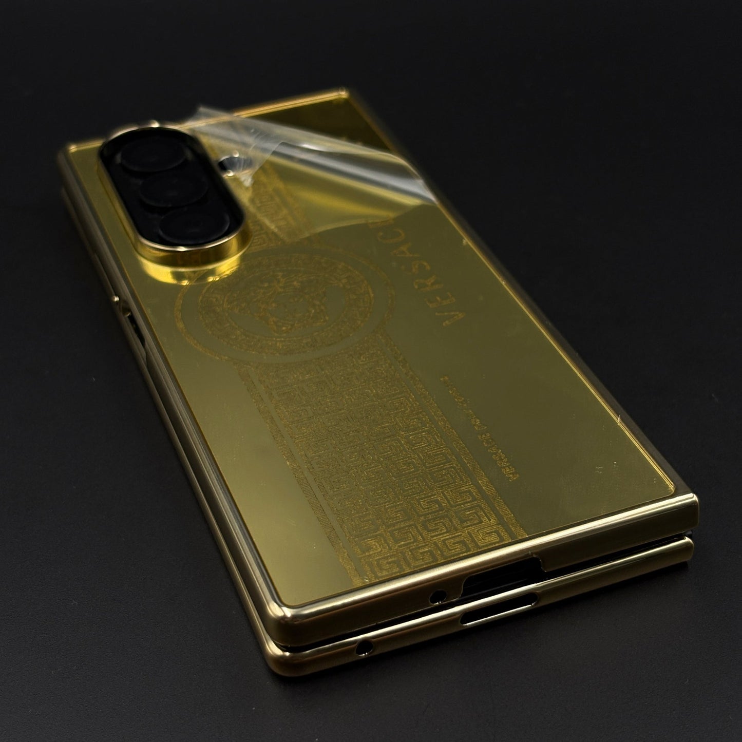 Handcrafted 24K Gold Plated VS Pour Homme Case for Samsung Galaxy Z Fold 6 | Luxury Limited Edition Cover