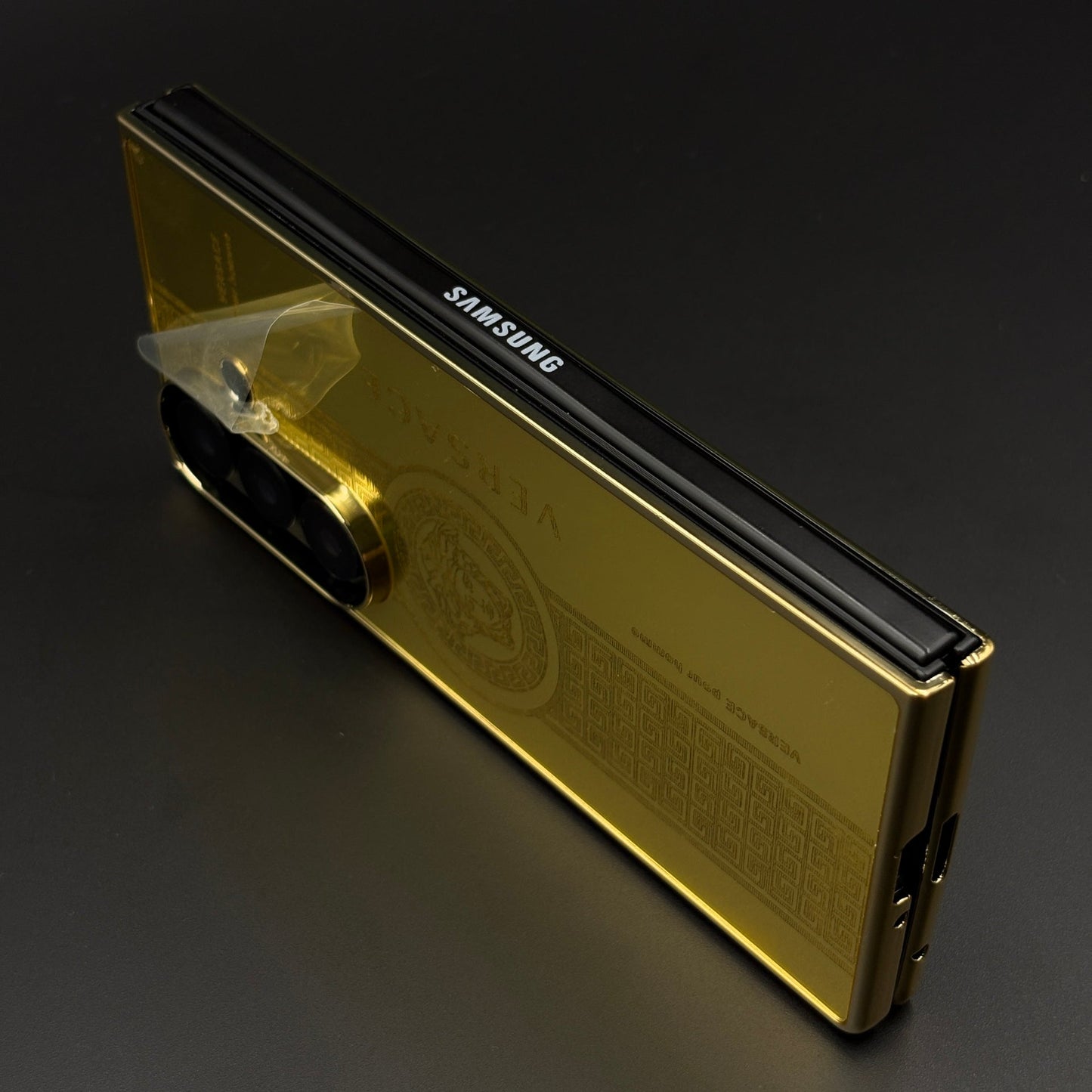 Handcrafted 24K Gold Plated VS Pour Homme Case for Samsung Galaxy Z Fold 6 | Luxury Limited Edition Cover