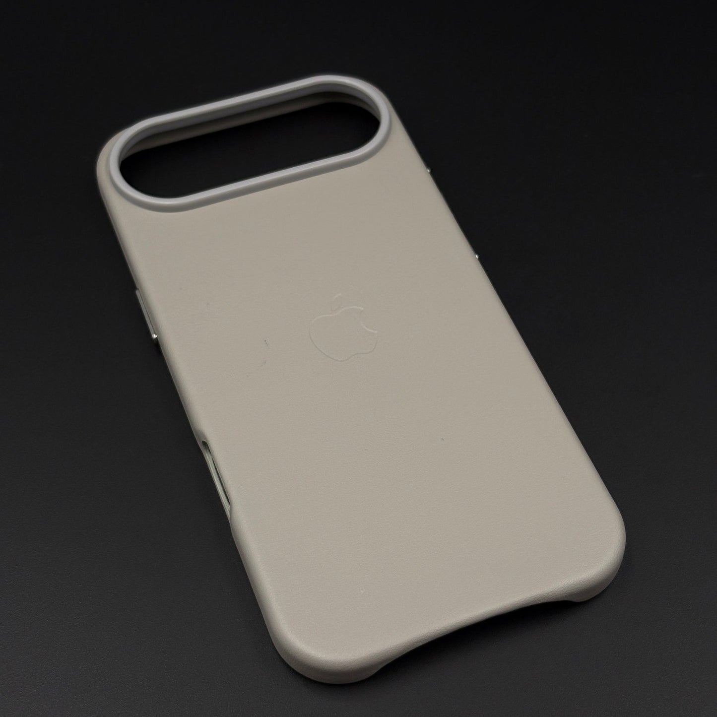 Minimalist Leather Logo Phone Case Cover for iPhone 17 Air | Slim Premium Everyday Protection