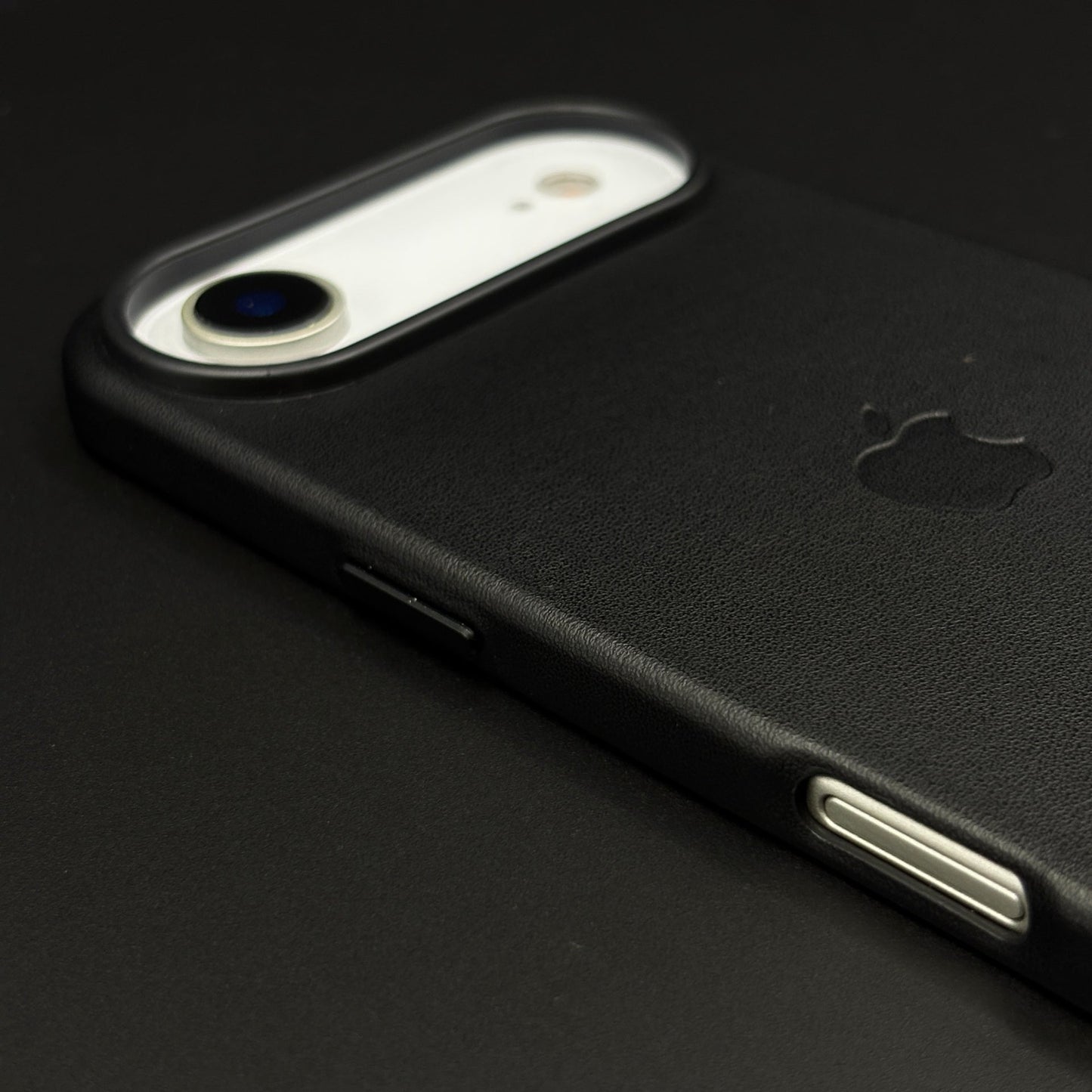 Minimalist Leather Logo Phone Case Cover for iPhone 17 Air | Slim Premium Everyday Protection