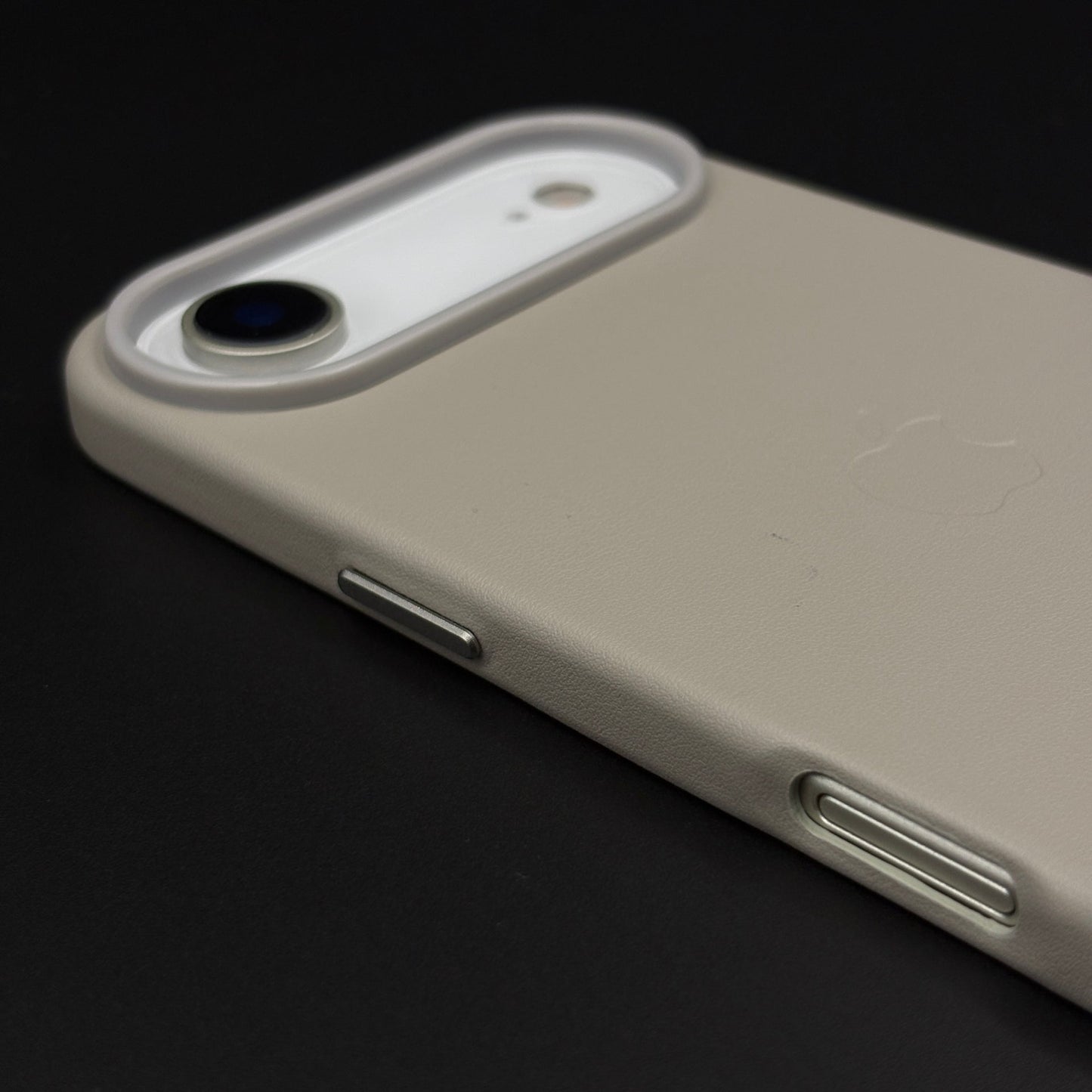 Minimalist Leather Logo Phone Case Cover for iPhone 17 Air | Slim Premium Everyday Protection