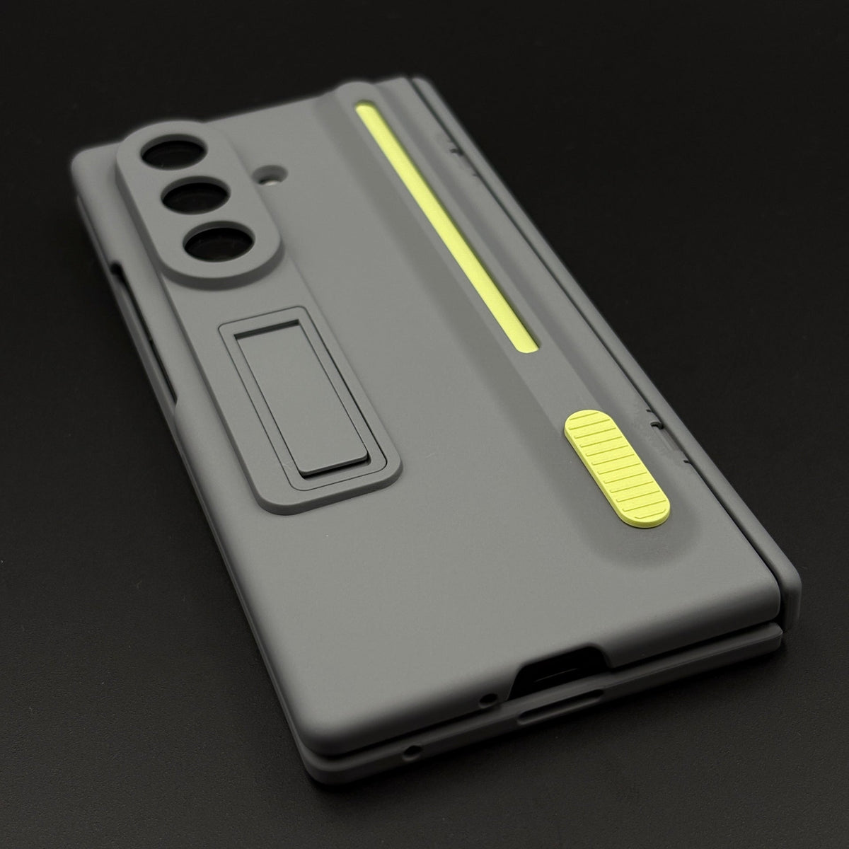 Matte Phone Case Cover with Pen & Holder for Samsung Galaxy Z Fold 7 | Kickstand | Hinge & Front Screen Protection