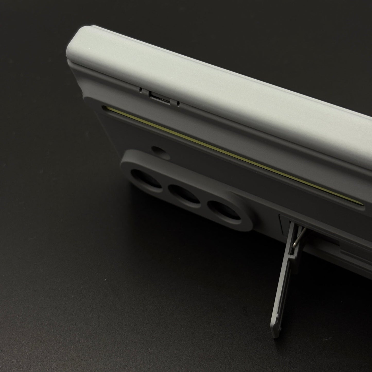 Matte Phone Case Cover with Pen & Holder for Samsung Galaxy Z Fold 8 Ultra | Kickstand | Hinge & Front Screen Protection