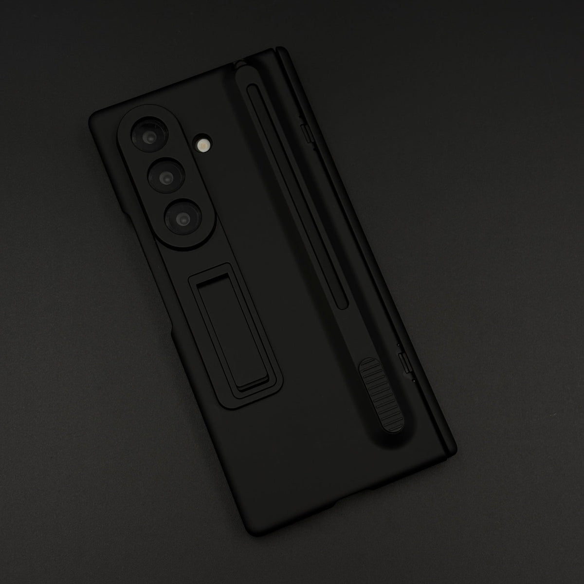 Matte Phone Case Cover with Pen & Holder for Samsung Galaxy Z Fold 7 | Kickstand | Hinge & Front Screen Protection