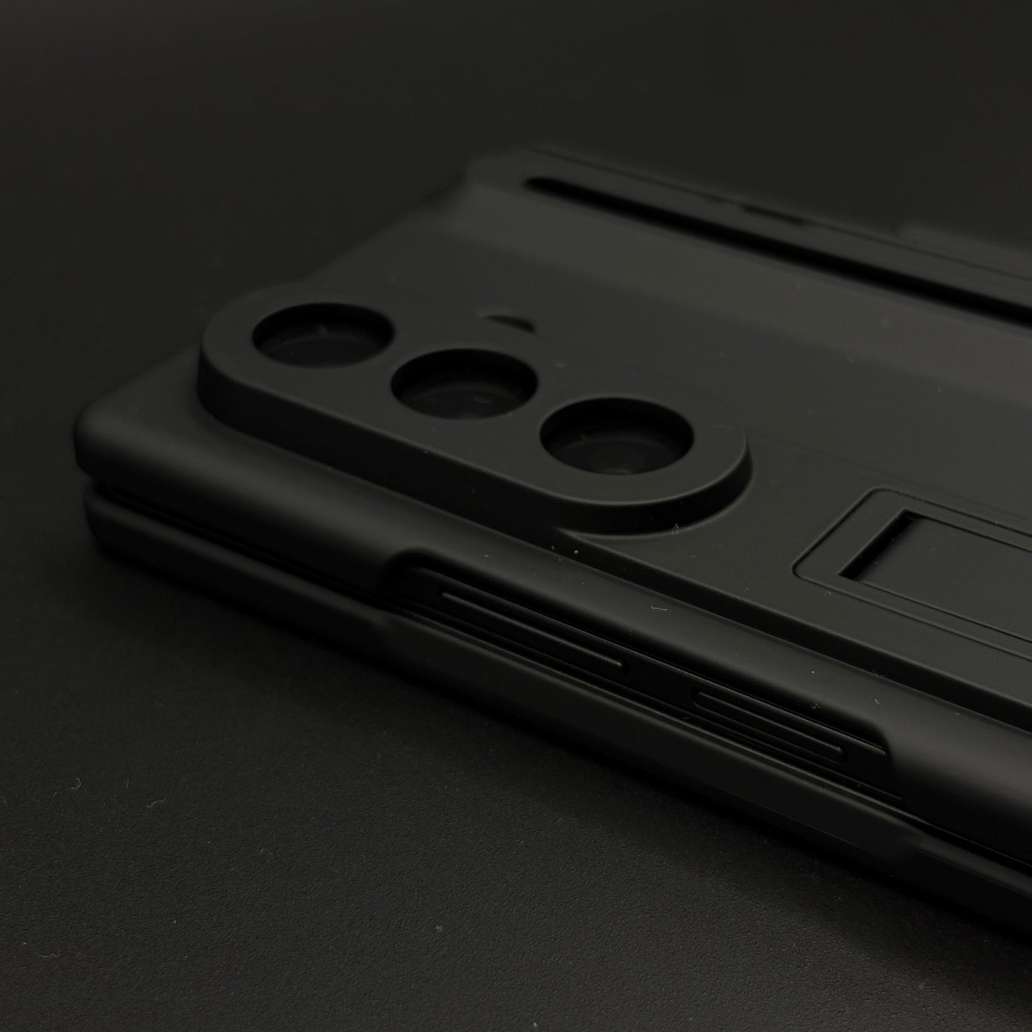 Matte Phone Case Cover with Pen & Holder for Samsung Galaxy Z Fold 8 Ultra | Kickstand | Hinge & Front Screen Protection