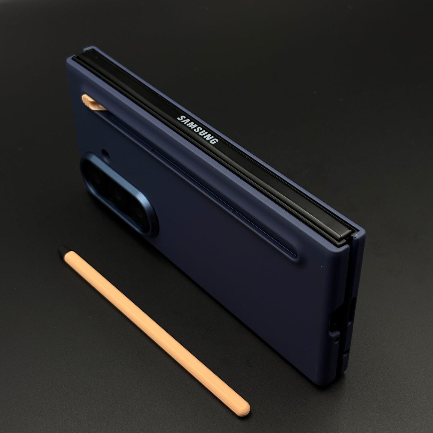 Silk Feel Liquid Silicone Phone Case Cover with Pen for Samsung Galaxy Z Fold 7 | Ultra-Soft Shockproof