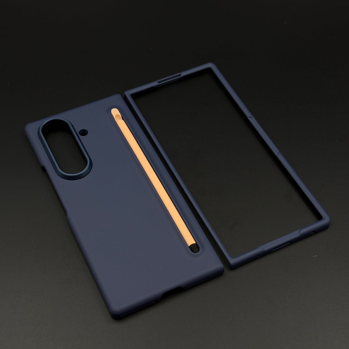 Silk Feel Liquid Silicone Phone Case Cover with Pen for Samsung Galaxy Z Fold 7 | Ultra-Soft Shockproof