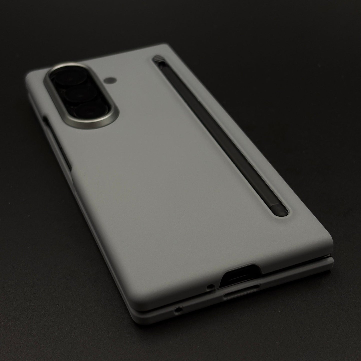 Silk Feel Liquid Silicone Phone Case Cover with Pen for Samsung Galaxy Z Fold 7 | Ultra-Soft Shockproof