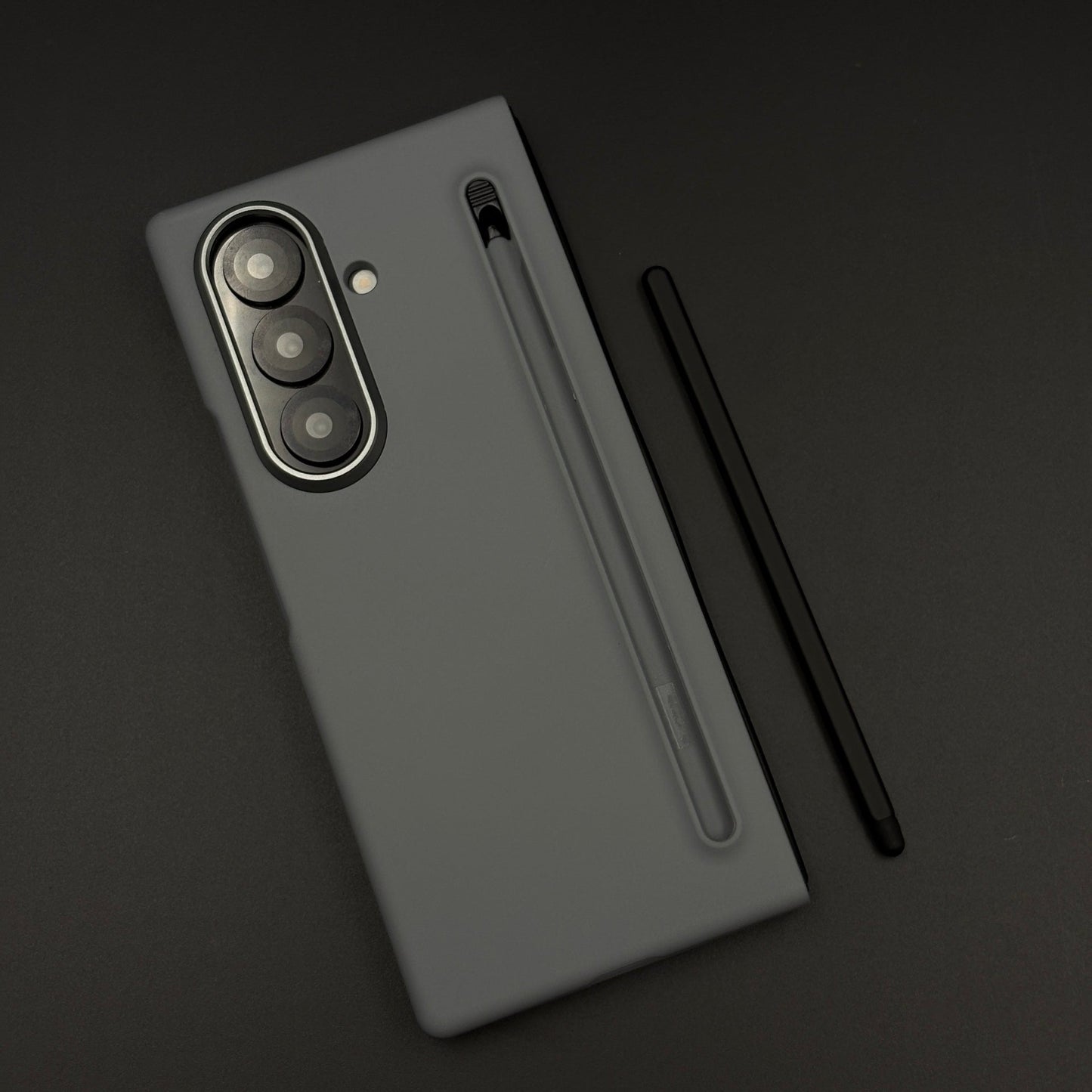 Silk Feel Liquid Silicone Phone Case Cover with Pen for Samsung Galaxy Z Fold 7 | Ultra-Soft Shockproof