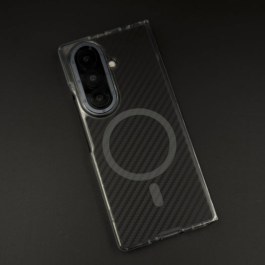 Carbon Fibre Matte MagSafe Case for Samsung Galaxy Z Fold 6 | Smokey Finish Protection