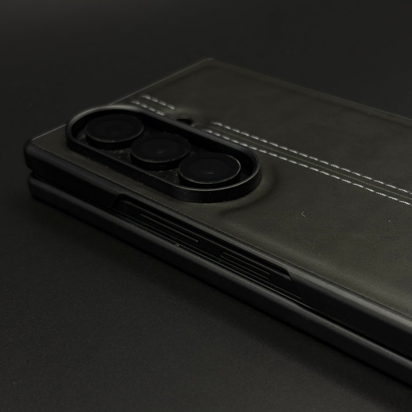 Stitched Leather Case for Samsung Galaxy Z Fold 6 | Premium Handcrafted Vintage Edition