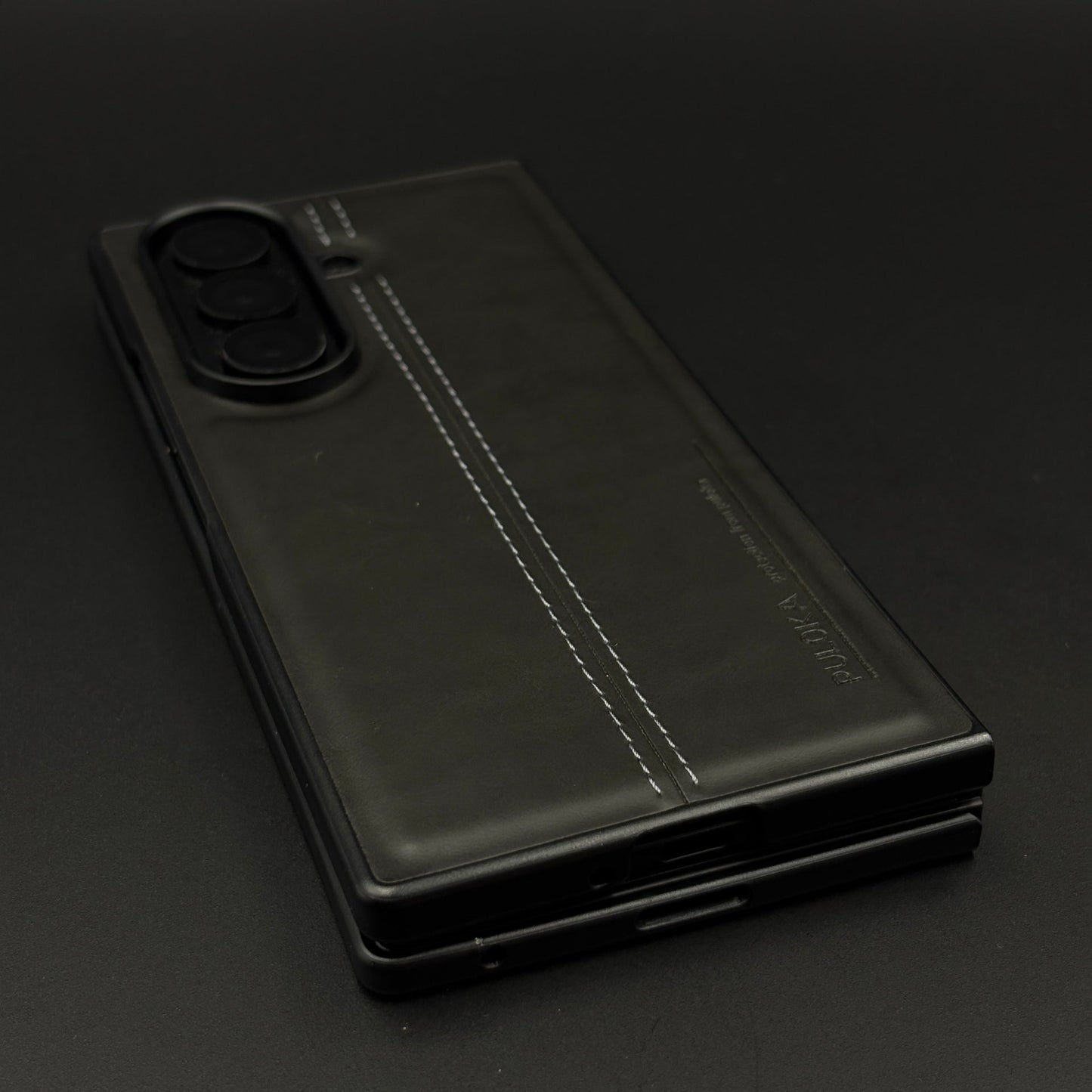 Stitched Leather Case for Samsung Galaxy Z Fold 6 | Premium Handcrafted Vintage Edition