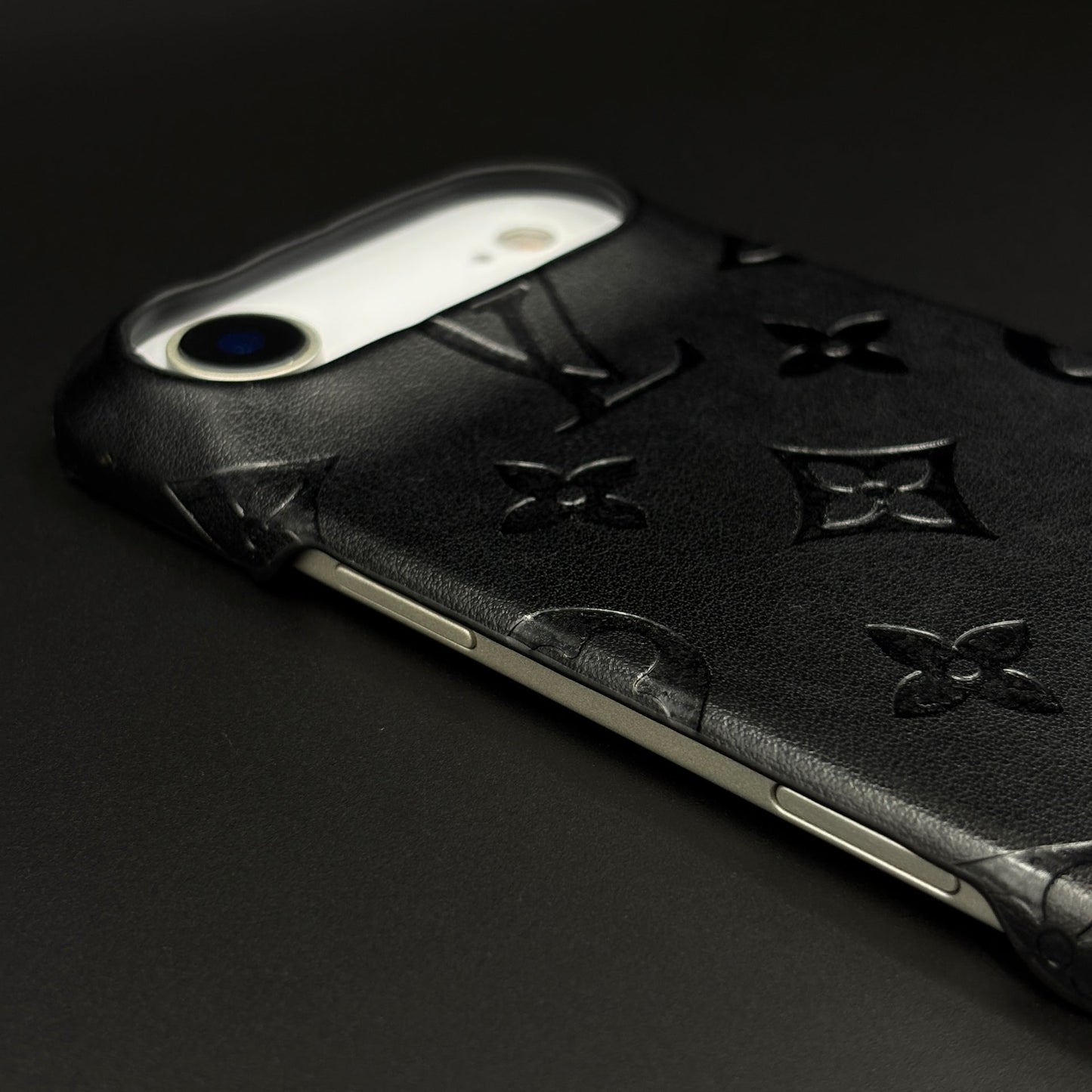 Branded Monogram Pattern Mobile Case Cover for iPhone 17 Air | Artisan Embossed Leather | Premium Feel